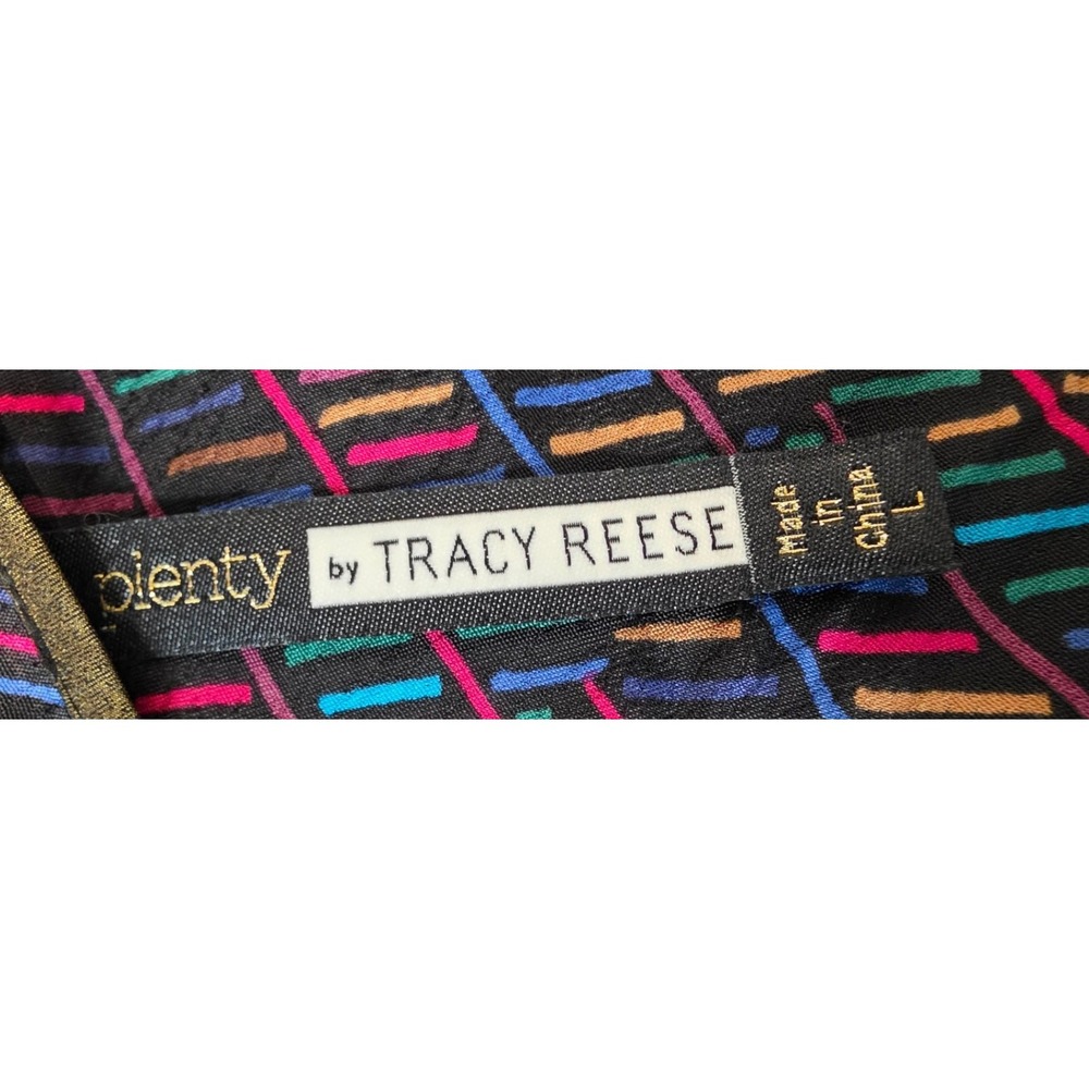 Plenty by Tracy Reese Womens L Tribal Print Bell Sleeve Blouse - Picture 10 of 11
